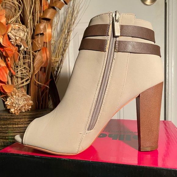 Dollhouse Open-Toe Tall Ankle Boots - Picture 1 of 6